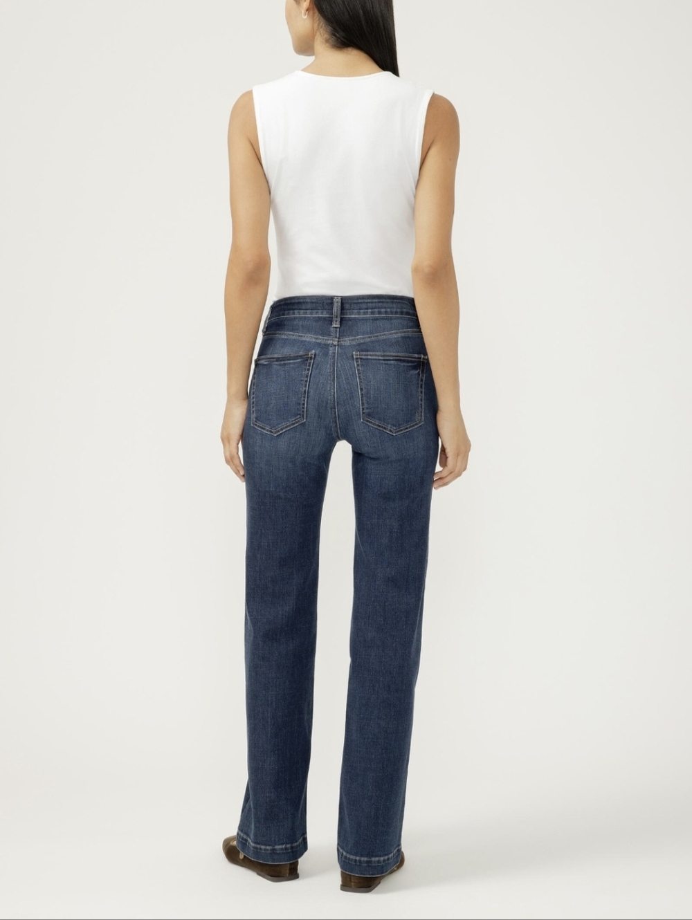 Avery High Rise Luxe Stretch Trouser Leg Jeans - Picture 4 of 8